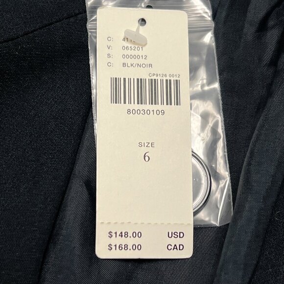 Maeve Roll-Sleeve Blazer-Black-NWT Size 6 - Picture 7 of 13